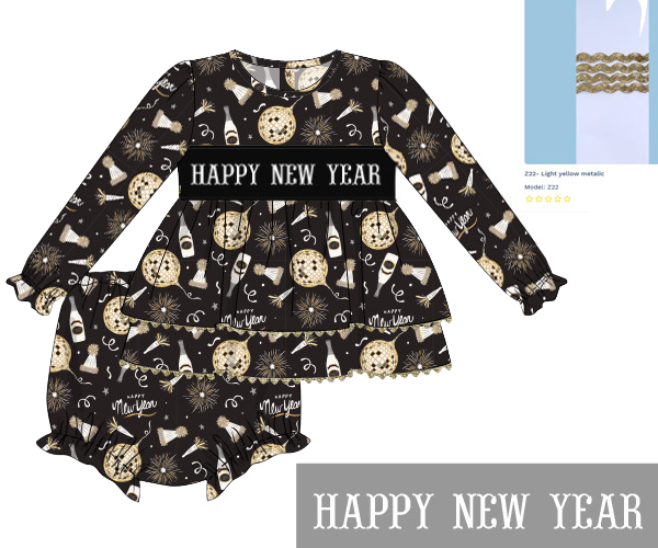 PRE-ORDER 38 Hello 2026: New Year’s Day Bloomers Set (ETA: November to KS then to customers)