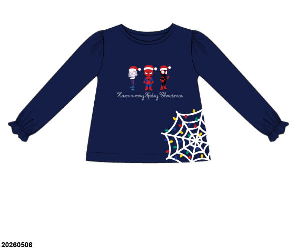 PO 50 CHRISTMAS PART ONE: Spidey Christmas Girl Shirt Only (ETA late September to customers)