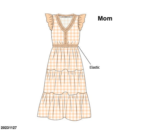 Just Peachy / Peach Blossom Mom Dress (KNIT)