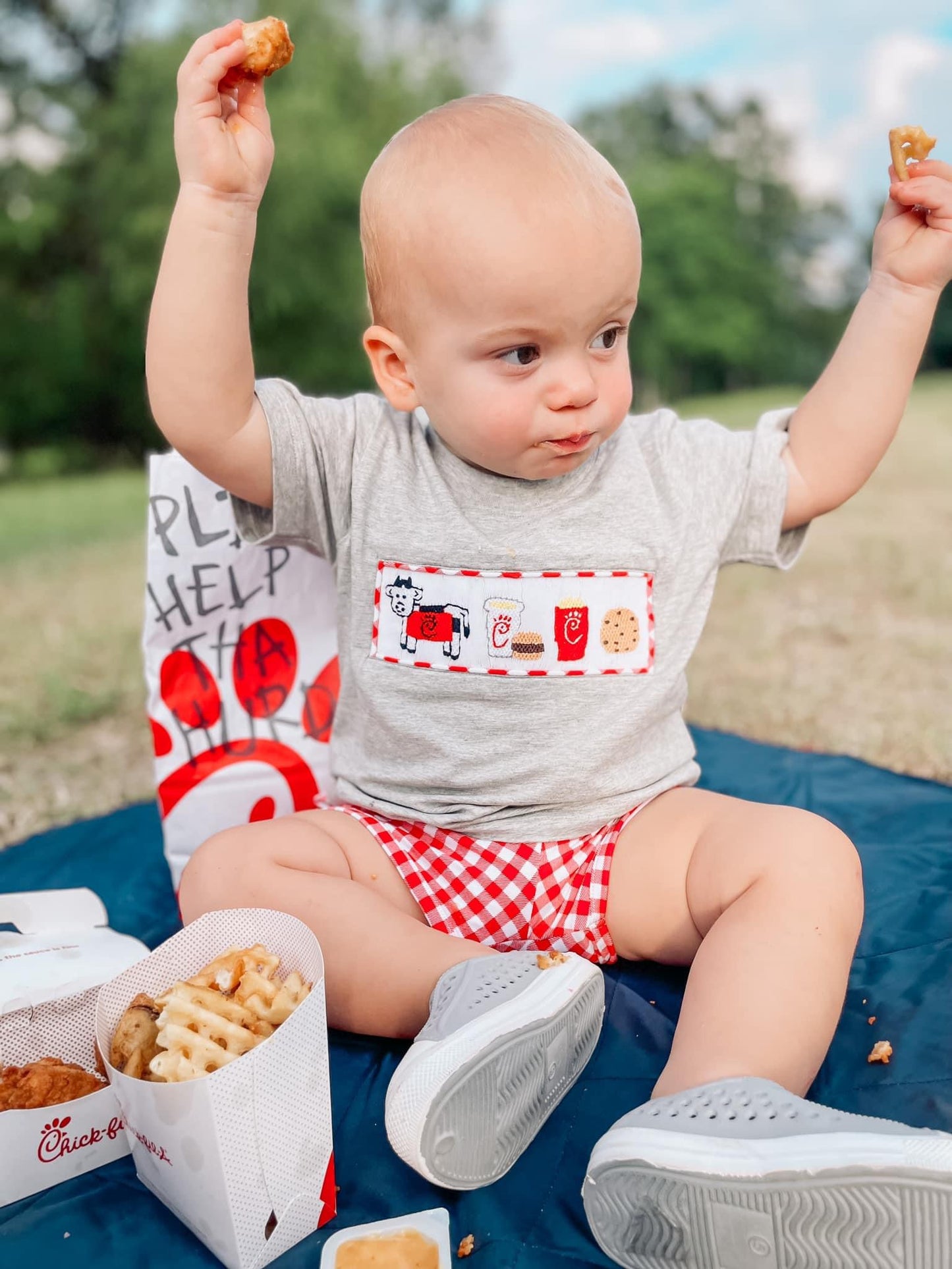 Summer: Smocked CFA Shorts Set