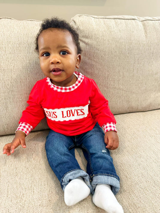 Jesus Loves Me Long Sleeves Shirt Only