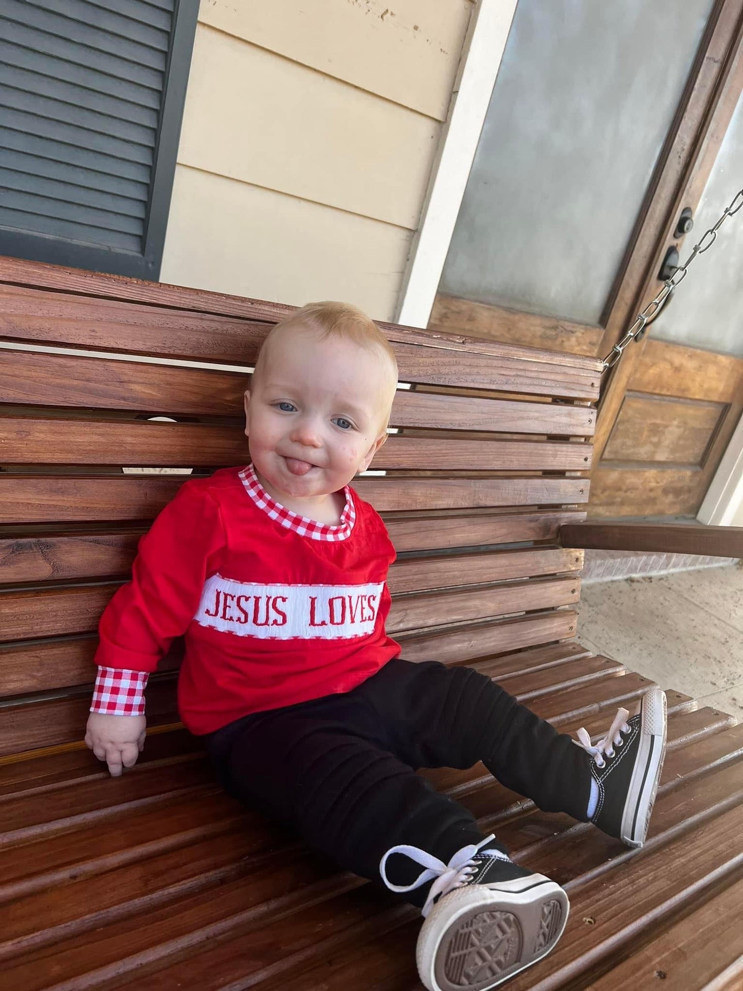 Jesus Loves Me Long Sleeves Shirt Only