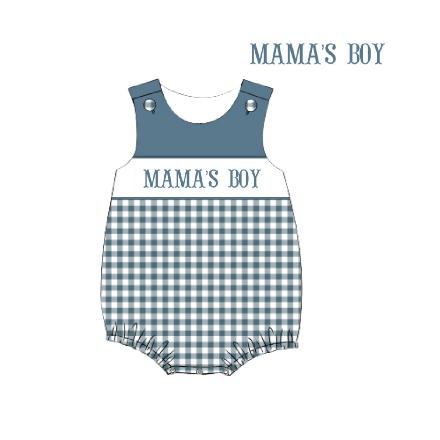 RTS: Catalina Gingham Bubble - MAMA'S BOY