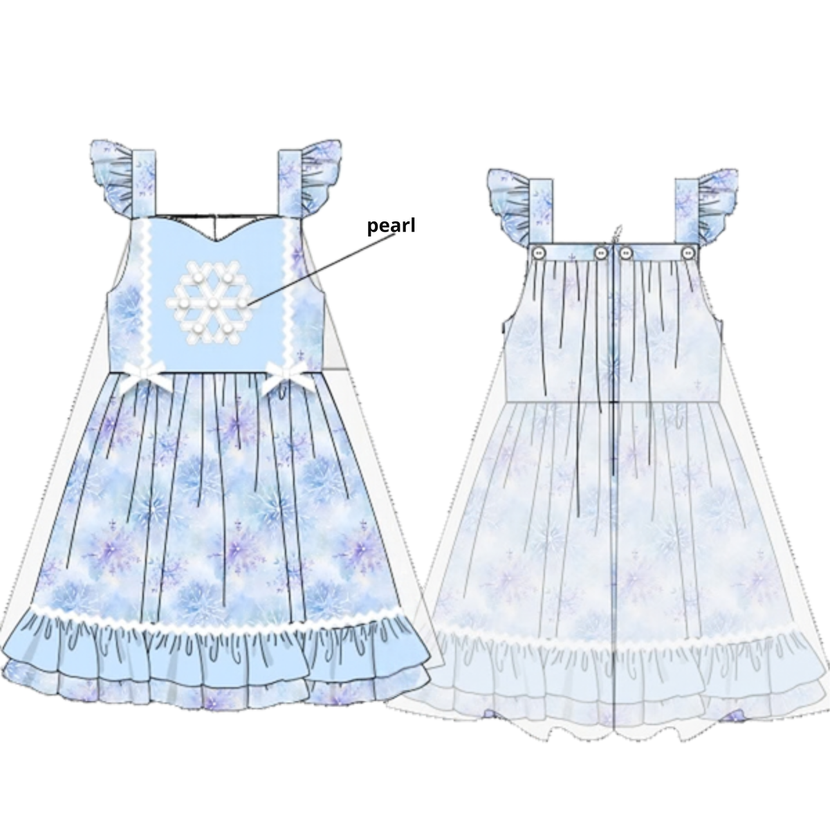 Pre-Order 54 Magical Mouse: Ice Queen Dress (ETA January to KS then to customers)