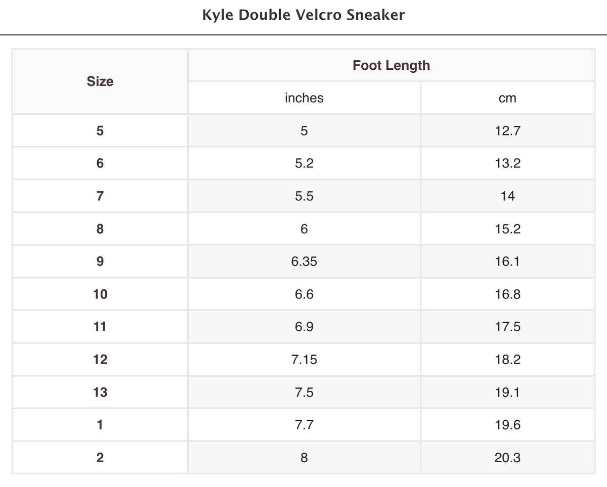 L’amour Kyle Double Velcro Sneaker (ETA: Mid November to KS then to customers)