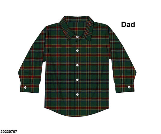 RTS KS Christmas: Bryant Tartan Dad Shirt