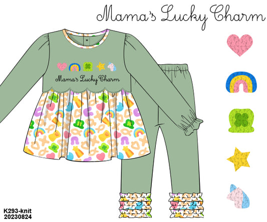 RTS PO 26 Valentine's Day + St. Patrick's Day: Lucky Charms Leggings Set (3-5 business days)
