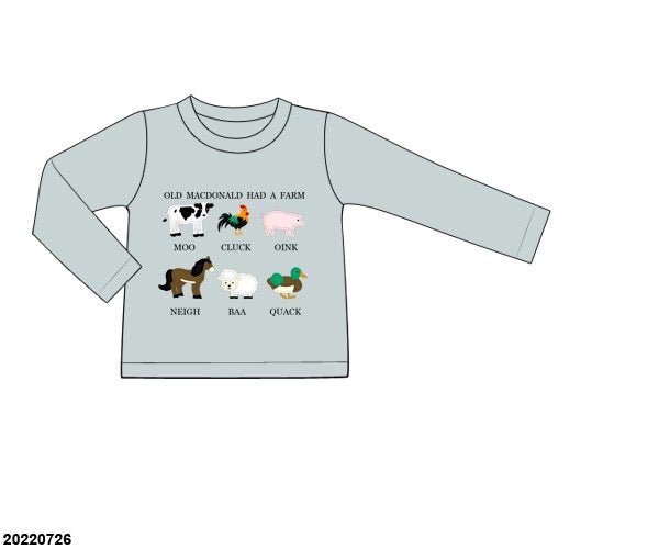 Old MacDonald Long Sleeves Shirt Only