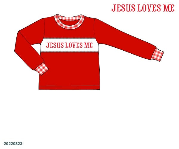 Jesus Loves Me Long Sleeves Shirt Only