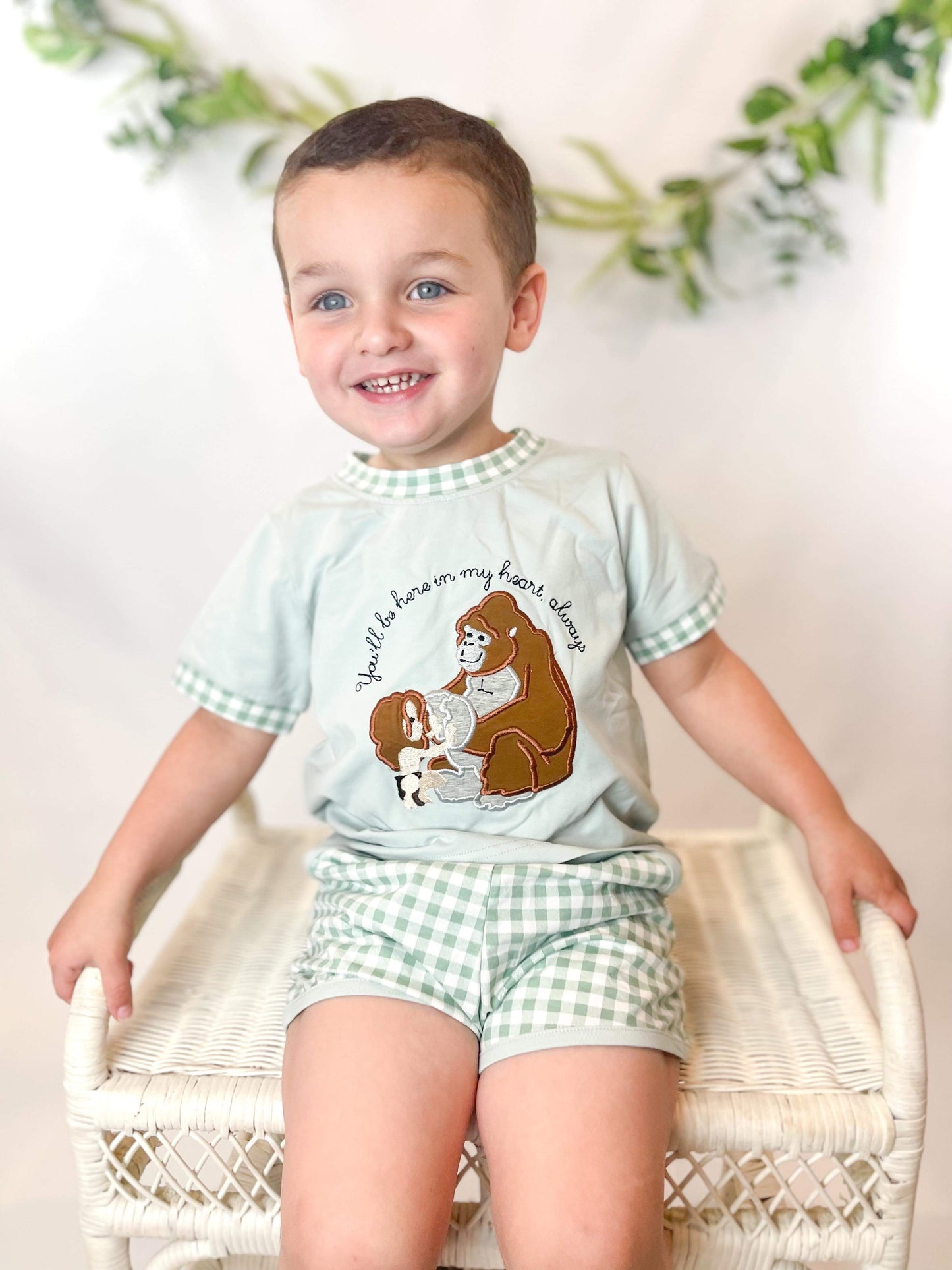 You’ll Be In My Heart Boy Shortie Set
