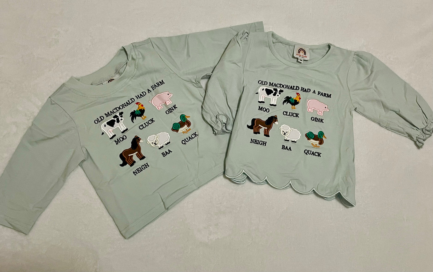 Old MacDonald Long Sleeves Shirt Only