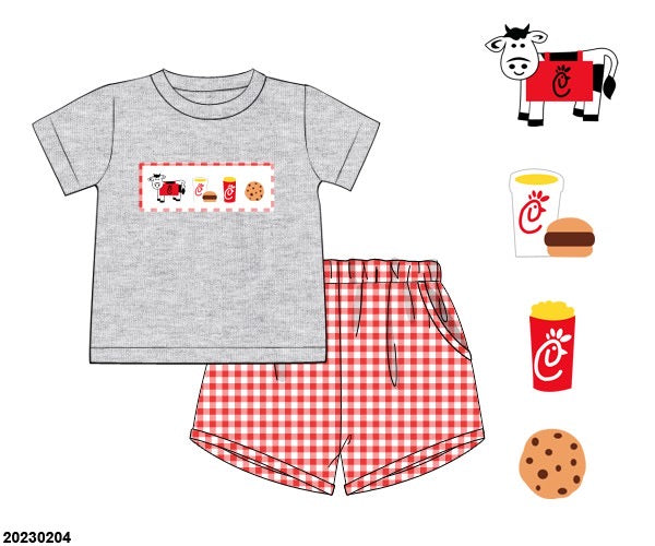 Summer: Smocked CFA Shorts Set