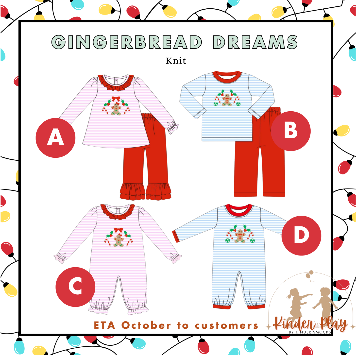 Kinder Play PO 4 Christmas: Gingebread Dreams (ETA late October to customers)