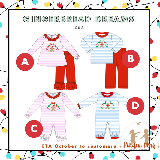 Kinder Play PO 4 Christmas: Gingebread Dreams (ETA late October to customers)