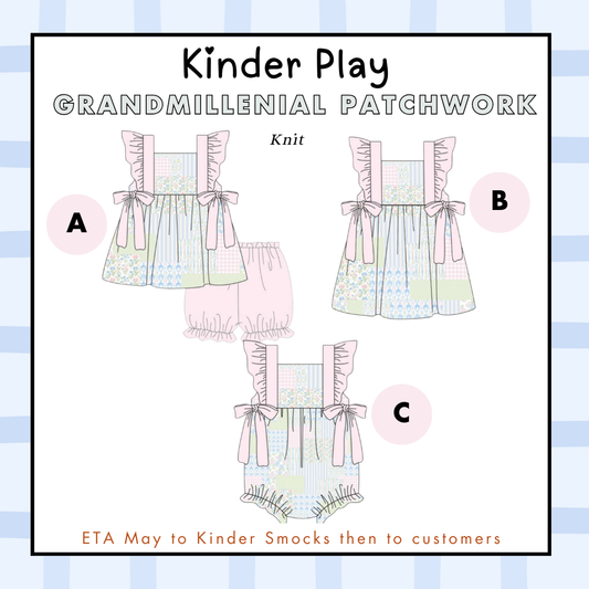 Kinder Play PO 2: Grandmillenial Patchwork (ETA: May to KS then to customers)
