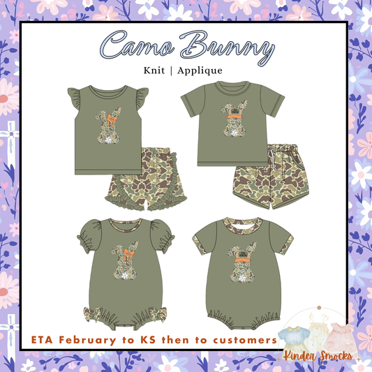 Kinder Play PO 6 Easter: Camo Bunny (ETA February to KS then to customers)