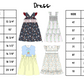 Dress Size Charts