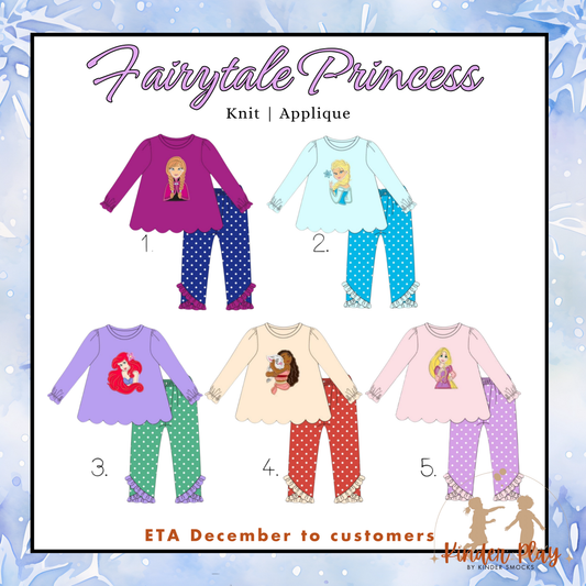 Kinder Play PO 5 Winter Sets: Fairytale Princesses (ETA December to customers)