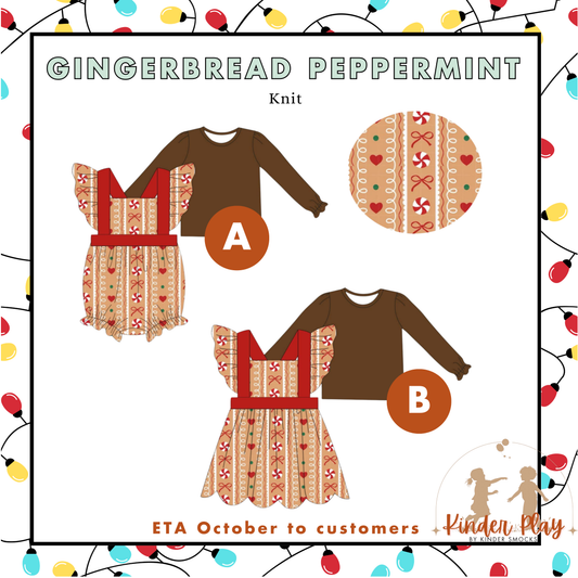 Kinder Play PO 4 Christmas: Gingerbread Peppermint (ETA late October to customer)