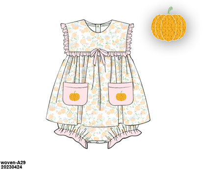 Dainty Pumpkins Skirted Bubble (ships in 3-5 business days)