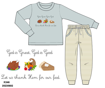 God is great, God is good Jogger Set