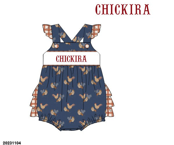 PO 30 RTS: Smocked Clucks Bubble - SASSY CHICK (ships in 3-5 business days)