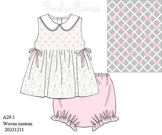 KS Fall Extras: Cecilia's Bows Bloomer Set (RTS: 3-5 business days)