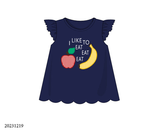 Apples and Bananas Angel Sleeves Shirt Only