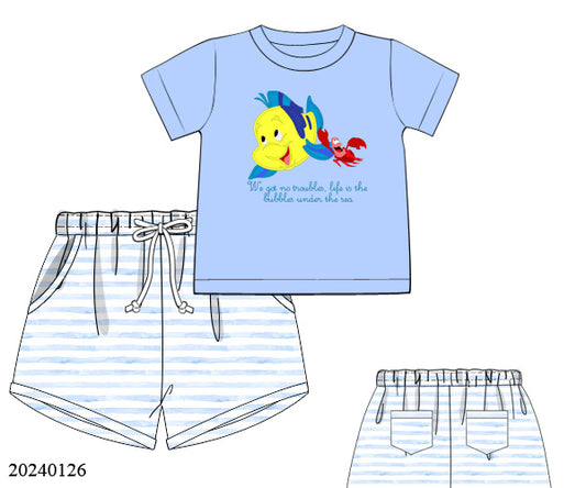 PO 46 CHARACTERS & MORE: Under the Sea Shorts Set (ETA: late June to customers)