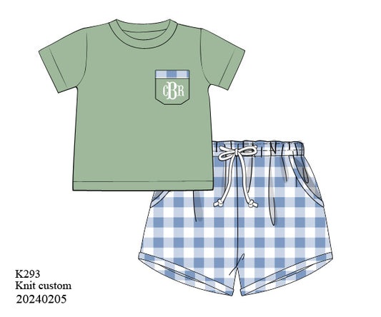 PO 29 EXTRAS RTS: Kristin's Gingham Shortie Set (ships in 3-5 business days)