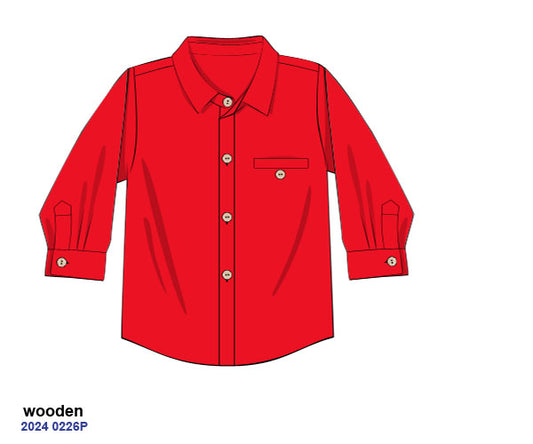 RTS Christmas: Cecilia's Christmas Heirloom Red Shirt Only