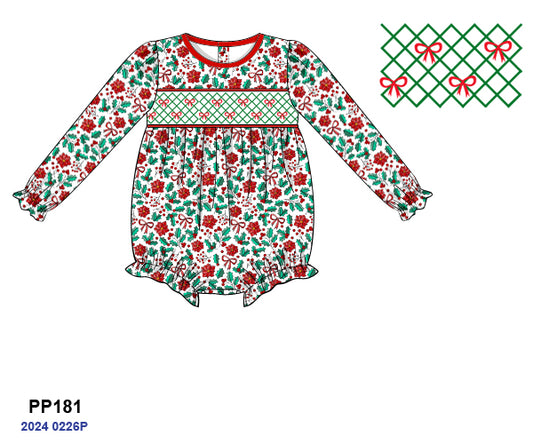PRE-ORDER 37 LAST OF CHRISTMAS: Holly Jolly Floral Bubble (ETA: October to customers)