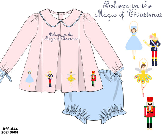 RTS KS Christmas Part 1: Clara's Dream Pink Bloomer Set