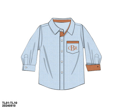 RTS PRE-ORDER 34 FALL PART ONE: Fall Cider Kid Button-Up Shirt Only