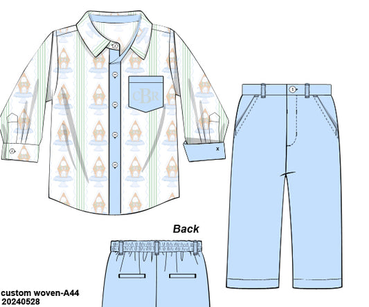 PRE-ORDER 36 CHRISTMAS PART ONE: Poppy's Gingerbread Pants Set (ETA: October to customers)