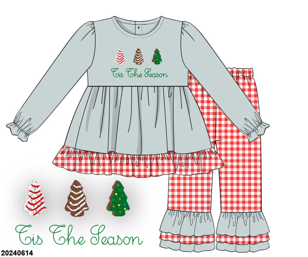 PRE-ORDER 36 CHRISTMAS PART ONE: Tis The Season Pants Set (ETA: October to customers)