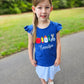 RTS PO 45 BACK TO SCHOOL: School Supplies Girl Shirt Only - no monogram (ships out in 3-5 days)