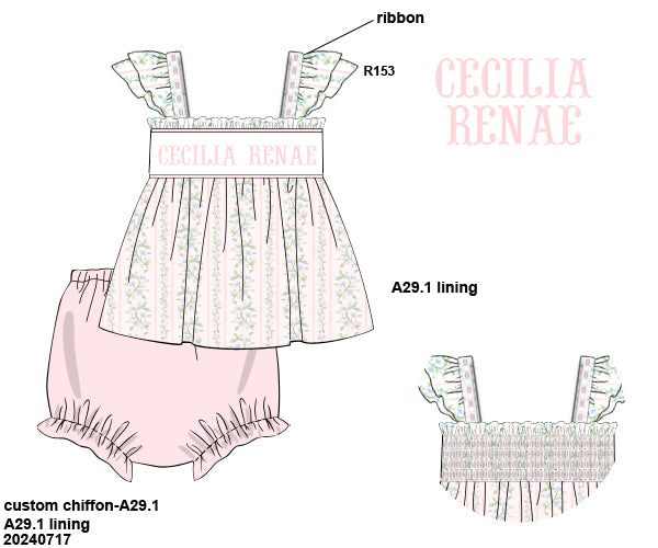 RTA - Katherine's Floral Bloomer Set (ships out in 3-5 business days)