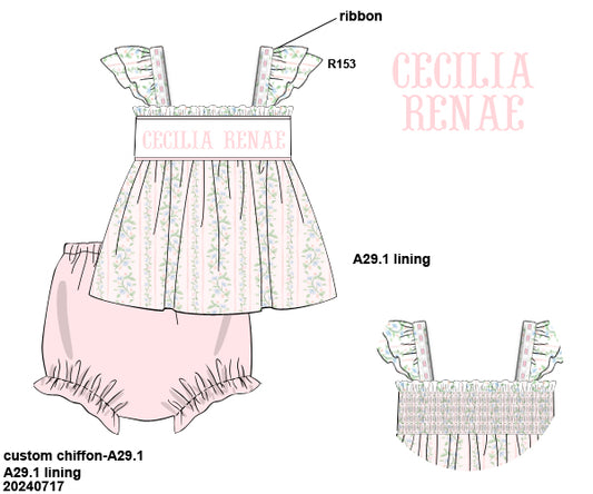RTA - Katherine's Floral Bloomer Set (ships out in 3-5 business days)