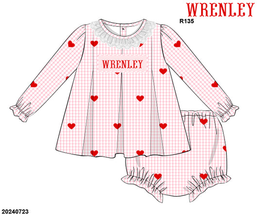 RTS PO 26 Valentine's Day + St. Patrick's Day: Be Still, My Heart Bloomer Set (3-5 business days)