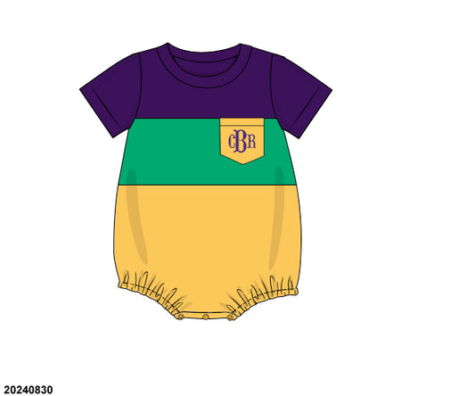 PRE-ORDER 39 Winter & More: Mardi Pardi Colorblock Bubble - Short Sleeves (ETA: December to KS then to customers)