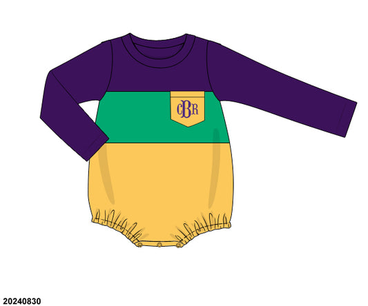 PRE-ORDER 39 Winter & More: Mardi Pardi Colorblock Bubble - Long Sleeves (ETA: December to KS then to customers)