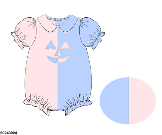 RTS PRE-ORDER 34 FALL PART ONE: Pumpkin Face Pink and Blue Bubble