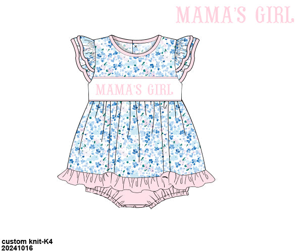 RTS - Blushing Blues Skirted Bubble (ships out in 3-5 days)