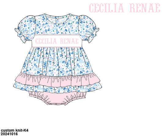 PO 29 SUMMER PART ONE: Blushing Blues Skirted Bubble - DADDY'S GIRL  (ETA April to KS then to customers)