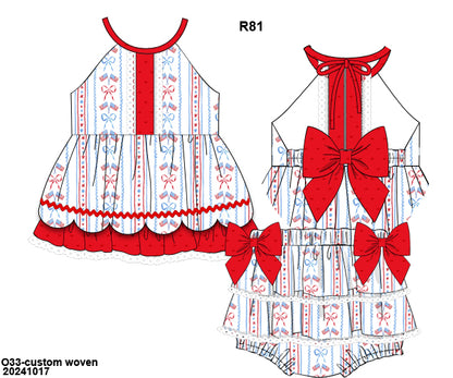 PO 29 EXTRAS RTS: American Sweetheart Bloomer Set (ships in 3-5 business days)
