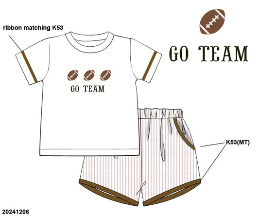 PO 47 GO TEAM: Blitz and Glam Shorts Set (ETA: late July to customers)