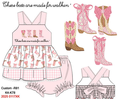 PO 30 RTS: Boots & Rodeo Bloomer Set (ships in 3-5 business days)