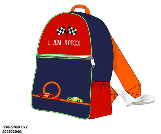 PO 45 BACK TO SCHOOL: Race Car Backpack (ETA: June to customers)