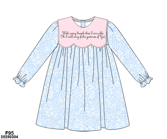 PRE-ORDER 39 Winter & More: Goodness of God Floral Dress (ETA: December to KS then to customers)